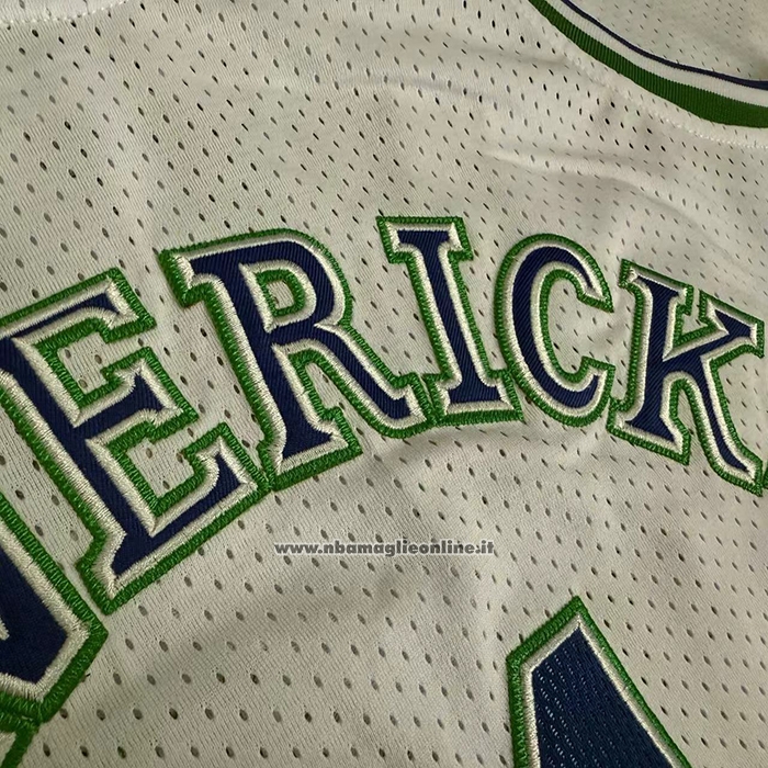 Maglia Dallas Mavericks Kyrie Irving No 11 Mitchell & Ness 2023-24 Bianco